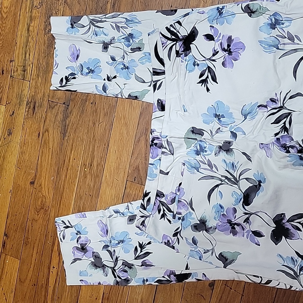 Calvin klein long pants 🌼🪻💐 floral color size 6 99 cotton 2% spandex - Picture 11 of 16